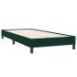 Preview: Boxspringbett mit Matratze Dunkelgrün 80x220 cm Samt