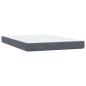 Preview: Boxspringbett mit Matratze Dunkelgrau 160x210 cm Samt