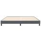 Preview: Boxspringbett ohne Matratze Dunkelgrau 200x220 cm Samt