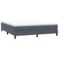 Preview: Boxspringbett ohne Matratze Dunkelgrau 180x220 cm Samt