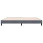 Preview: Boxspringbett ohne Matratze Dunkelgrau 180x220 cm Samt