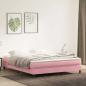 Preview: ARDEBO.de - Boxspringbett ohne Matratze Rosa 180x220 cm Samt