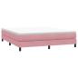 Preview: Boxspringbett ohne Matratze Rosa 180x220 cm Samt