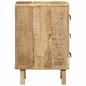 Preview: Nachttisch 37x32x50 cm Raues Massivholz Mango