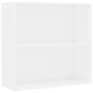 Preview: B?cherregal Wei? 80x30x76,5 cm Holzwerkstoff
