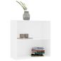 Preview: B?cherregal Wei? 80x30x76,5 cm Holzwerkstoff