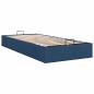 Preview: Ottoman-Bett ohne Matratze Blau 80x200 cm Stoff