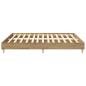 Preview: Bettgestell ohne Matratze Artisan-Eiche 160x200cm Holzwerkstoff