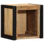 Preview: ARDEBO.de - Nachttisch 40x35x40 cm Raues Mango-Massivholz
