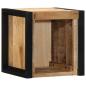 Preview: Nachttisch 40x35x40 cm Raues Mango-Massivholz