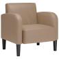 Preview: Sessel mit Armlehnen Cappuccino-Braun 54 cm Kunstleder