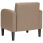 Preview: Sessel mit Armlehnen Cappuccino-Braun 54 cm Kunstleder