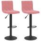 Preview: Barhocker 2 Stk. Rosa Samt