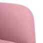 Preview: Zweisitzer-Sofa Rosa 109 cm Samt