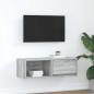 Preview: ARDEBO.de - TV-Schrank Grau Sonoma 80x31x25,5 cm Holzwerkstoff
