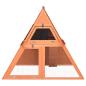 Preview: Kaninchenstall 152x127x109,5 cm Massivholz Tanne