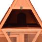 Preview: Kaninchenstall 152x127x109,5 cm Massivholz Tanne