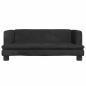 Preview: Hundebett Schwarz 80x45x30 cm Samt