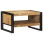 Preview: Couchtisch 70x50x38 cm Raues Massivholz Mango