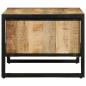 Preview: Couchtisch 70x50x38 cm Raues Massivholz Mango