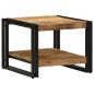 Preview: Couchtisch 50x50x38 cm Raues Massivholz Mango