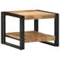 Preview: Couchtisch 50x50x38 cm Raues Massivholz Mango