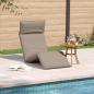 Preview: Sonnenliege Klappbar Taupe 175x54x8,5 cm Oxford-Gewebe