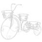 Preview: Blumentreppe Fahrradform Vintage-Stil Metall