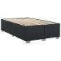 Preview: Bettgestell ohne Matratze Schwarz 137x190 cm Kunstleder