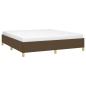 Preview: Boxspringbettgestell Dunkelbraun 160x200 cm Stoff