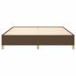 Preview: Boxspringbettgestell Dunkelbraun 160x200 cm Stoff