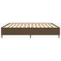 Preview: Boxspringbettgestell Dunkelbraun 160x200 cm Stoff