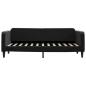 Preview: Tagesbett Schwarz 80x200 cm Samt