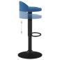 Preview: Barhocker Blau Samt