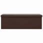 Preview: Faltbare Sitzbank mit Stauraum Braun PVC