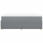 Preview: Boxspringbett mit Matratze Hellgrau 120x200 cm Stoff