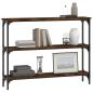 Preview: Konsolentisch R?uchereiche 100x22,5x75 cm Holzwerkstoff