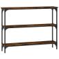 Preview: Konsolentisch R?uchereiche 100x22,5x75 cm Holzwerkstoff