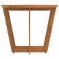 Preview: Garten-Esstisch Oval 150x90x75 cm Massivholz Akazie