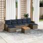 Preview: ARDEBO.de - 8-teiliges Gartensofa-Set mit Kissen, grau, Polyrattan