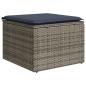 Preview: 8-teiliges Gartensofa-Set mit Kissen, grau, Polyrattan