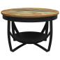 Preview: Couchtisch Ø68x43 cm Recyceltes Massivholz