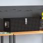 Preview: ARDEBO.de - Aufbewahrungsbox Schwarz 70x31x27 cm Aluminium