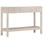Preview: ARDEBO.de - Konsolentisch Weiß 110x35x75 cm Massivholz Mango