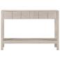 Preview: Konsolentisch Weiß 110x35x75 cm Massivholz Mango