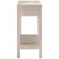 Preview: Konsolentisch Weiß 110x35x75 cm Massivholz Mango