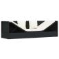 Preview: Garten-Sofabett mit Kissen Poly Rattan Schwarz