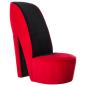 Preview: Stuhl in St?ckelschuh-Form Rot Samt