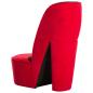 Preview: Stuhl in St?ckelschuh-Form Rot Samt