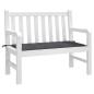 Preview: Gartenbank-Auflage Anthrazit 120x50x3 cm Oxford-Gewebe